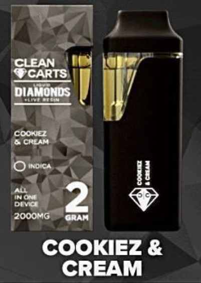 Cookiez & Cream Clean Carts Disposable