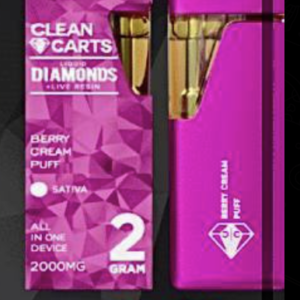 Berry Cream Puff Clean Carts Disposable